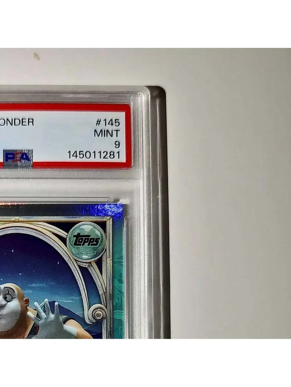 Ulf 2025 Topps Disney Wonder #145 Diamond Card Tangled PSA 9
